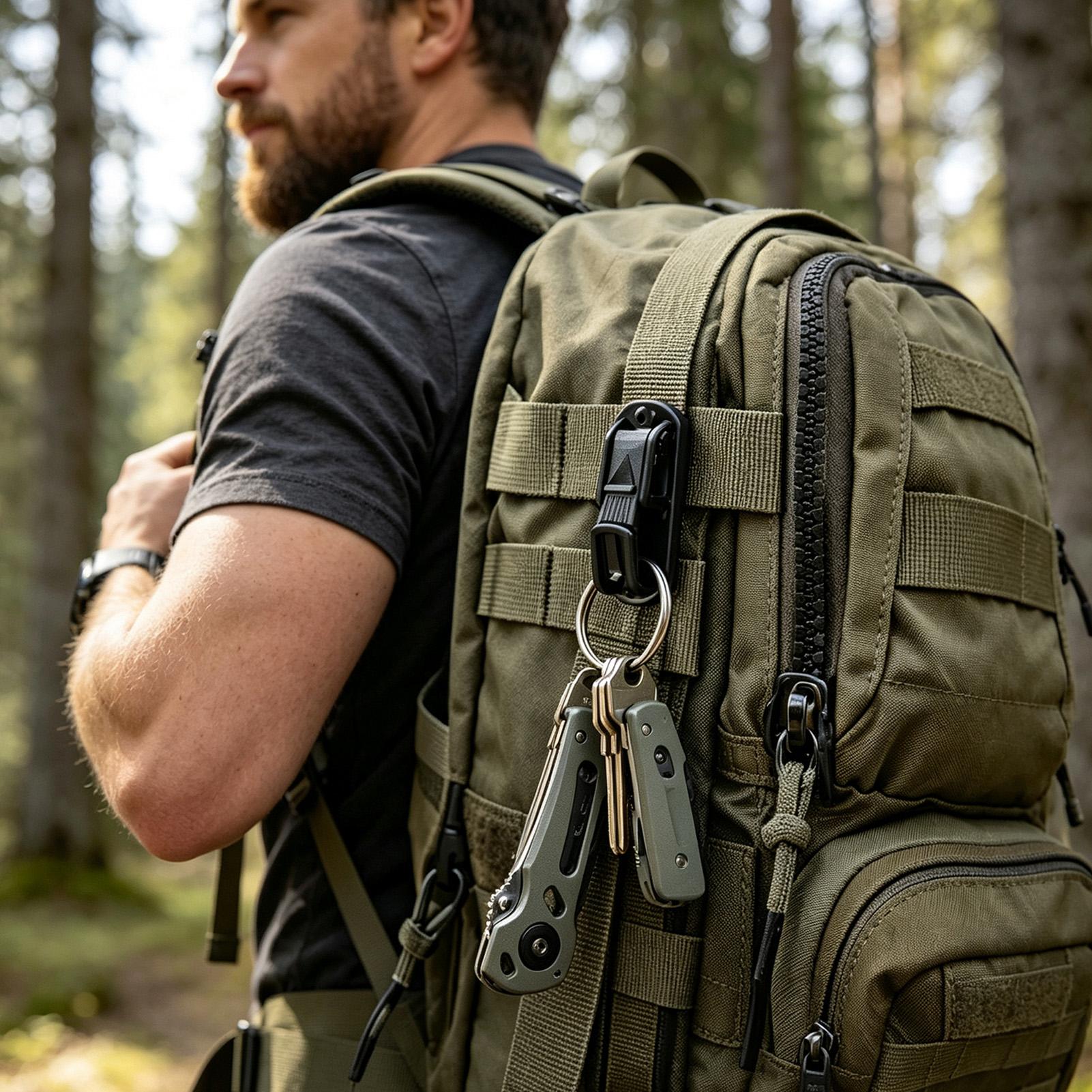 1pcs Belt Key Clip Multifuncti - đánh giá và giá Outdoor Adventure Backpack