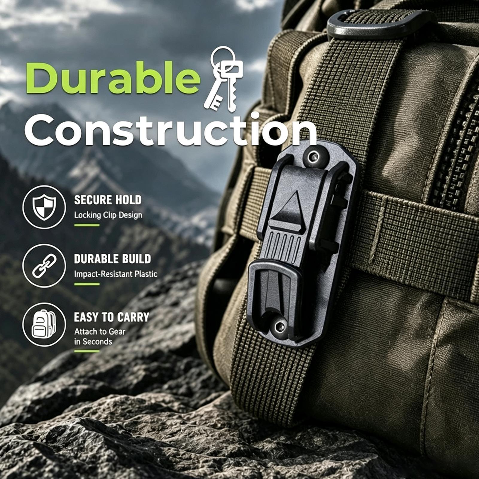1pcs Belt Key Clip Multifuncti - đánh giá và giá Outdoor Adventure Backpack
