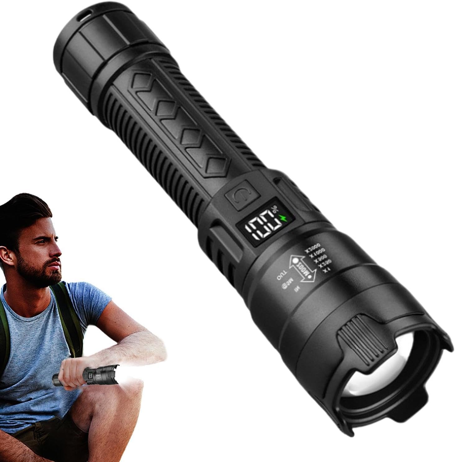 Tactical LED Flashlight 2000LM - đánh giá và giá Outdoor Adventure Trips