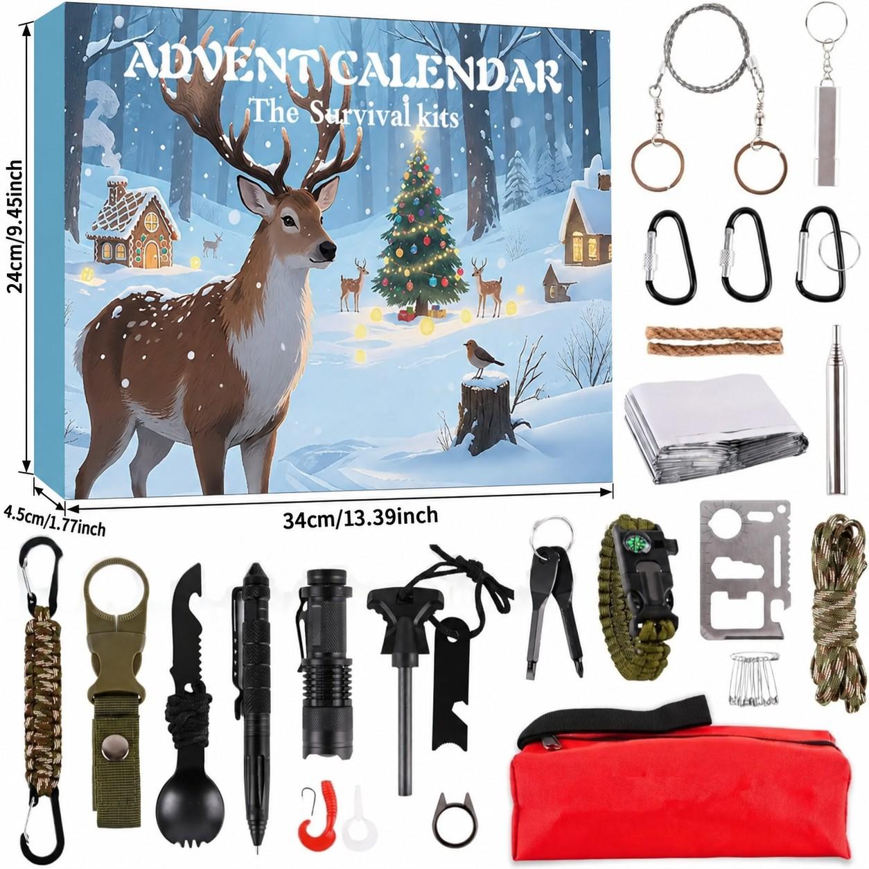 24-Day Survival Tool Christmas - đánh giá và giá Outdoor Adventure Birthday Party